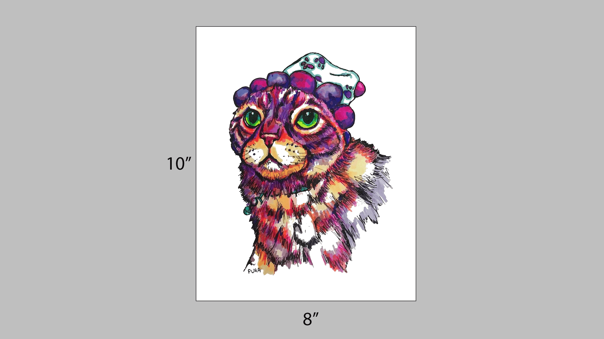 Single Pet, 8"x 10" 